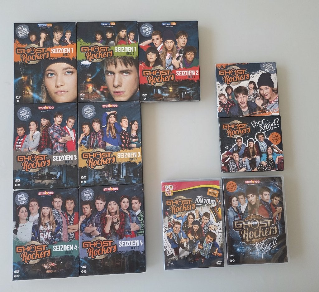 Ghost Rockers: seiz 1 tem 4 (16 DVD's), 2 films en 2 CD's, Ophalen of Verzenden