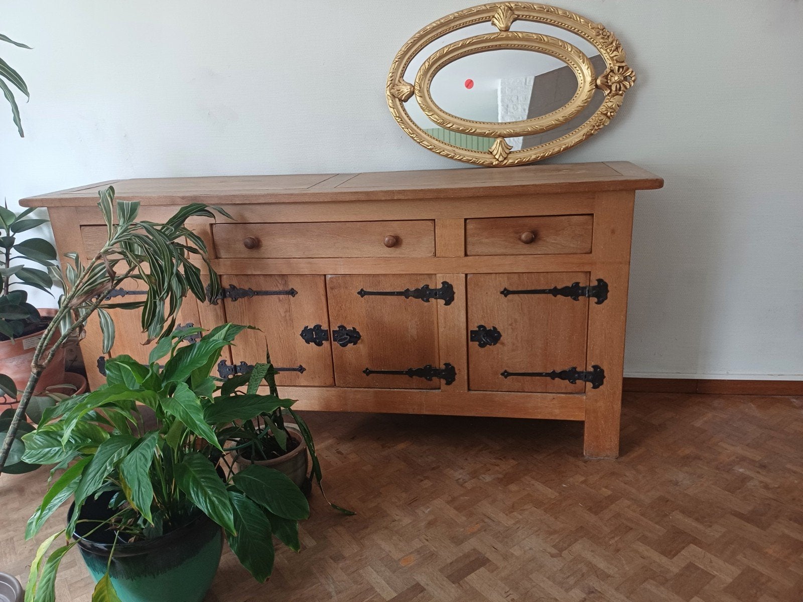Rustieke buffet kast in eik, Ophalen, Eikenhout