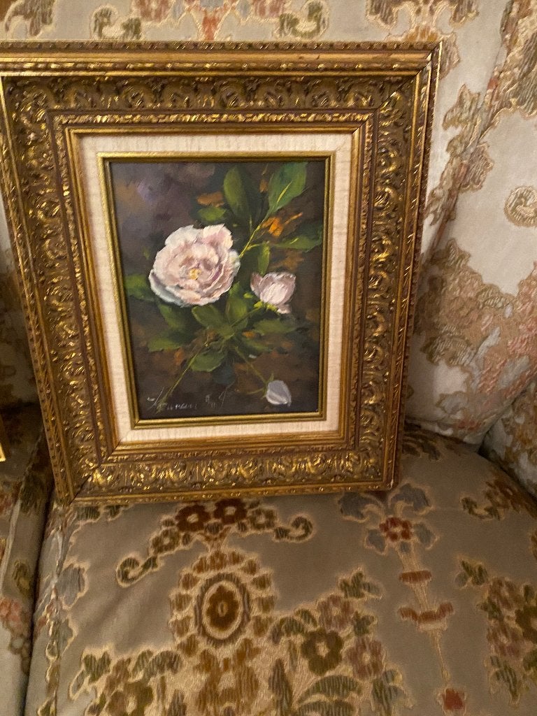 Schilderijtjes, Antiquités & Art, Art | Peinture | Classique, Enlèvement, Cadre spécial, Fleurs