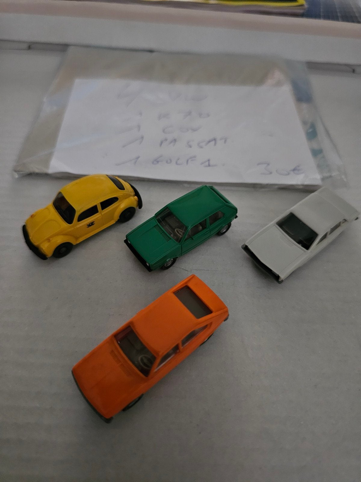 lot 4 miniatures VW  vintage Ho, Ophalen of Verzenden, Zo goed als nieuw, Auto