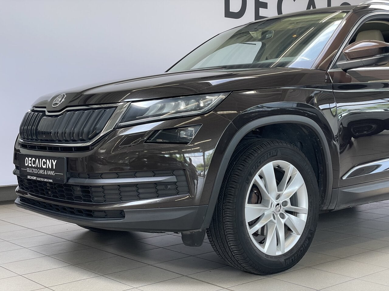 Skoda Kodiaq 1.5 TSI *Open dak*360° Camera*Leder, Auto's, Skoda, 1498 cc, 4 cilinders, Bruin, 0 kg