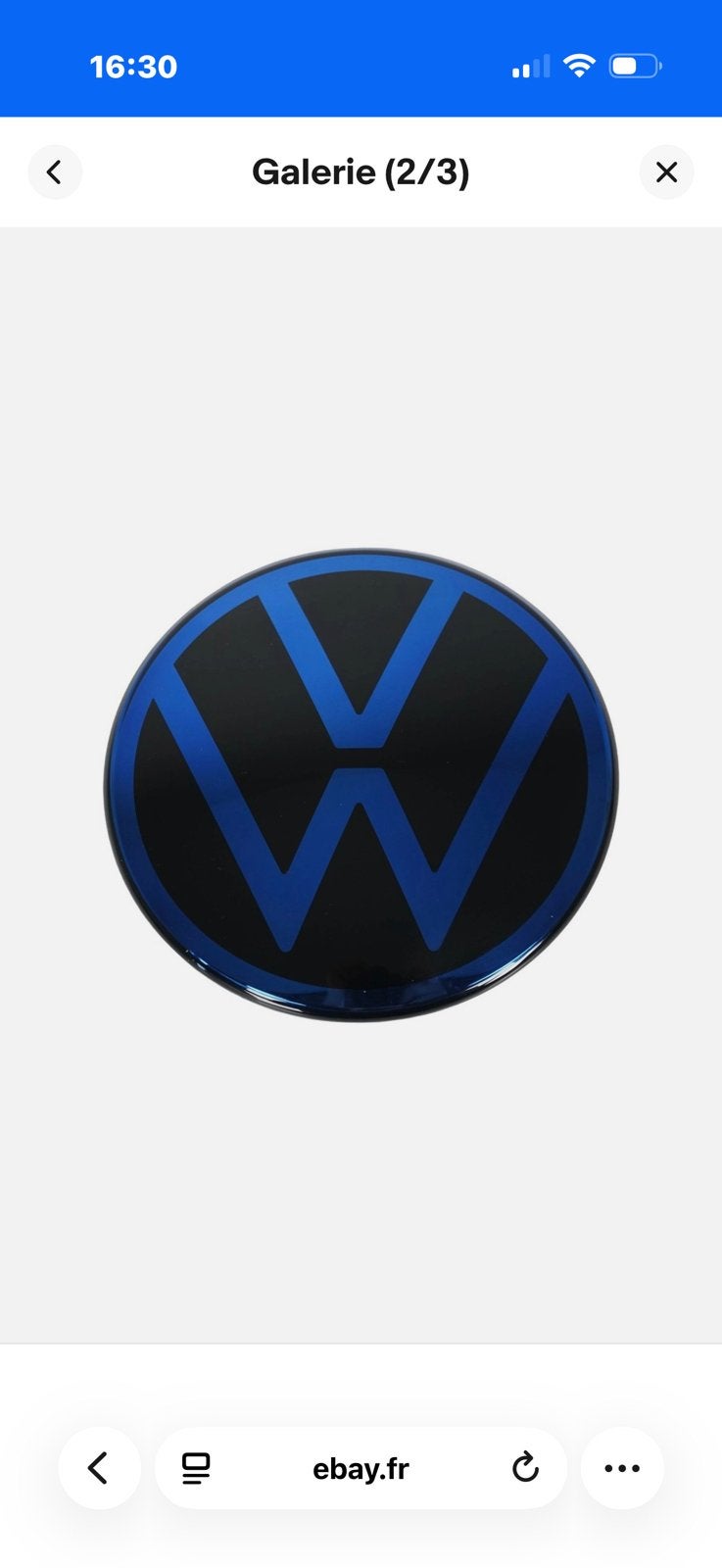 Original VW Golf 8 GTI, R  emblème calandre avant bleu, Autos : Pièces & Accessoires, Enlèvement ou Envoi, Neuf, Volkswagen