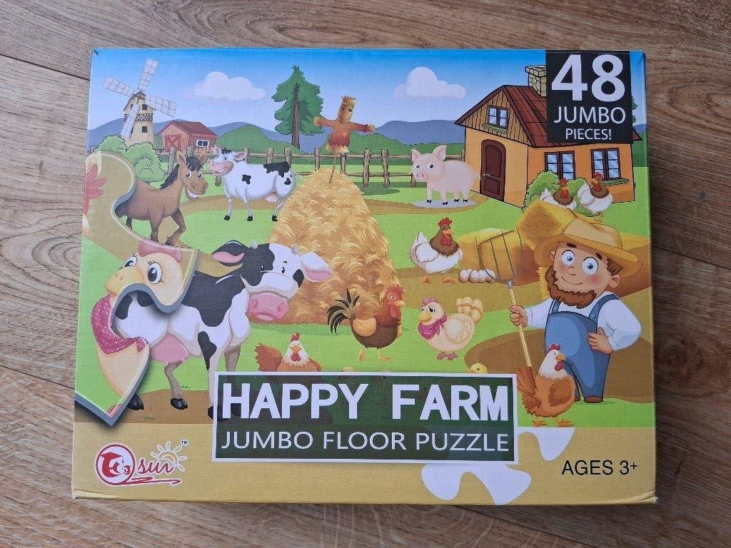 Jumbo puzzel boerderij, Kinderen en Baby's, Ophalen, Gebruikt
