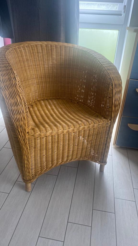 Fauteuil, Enlèvement, Utilisé, Rotin/osier, Une