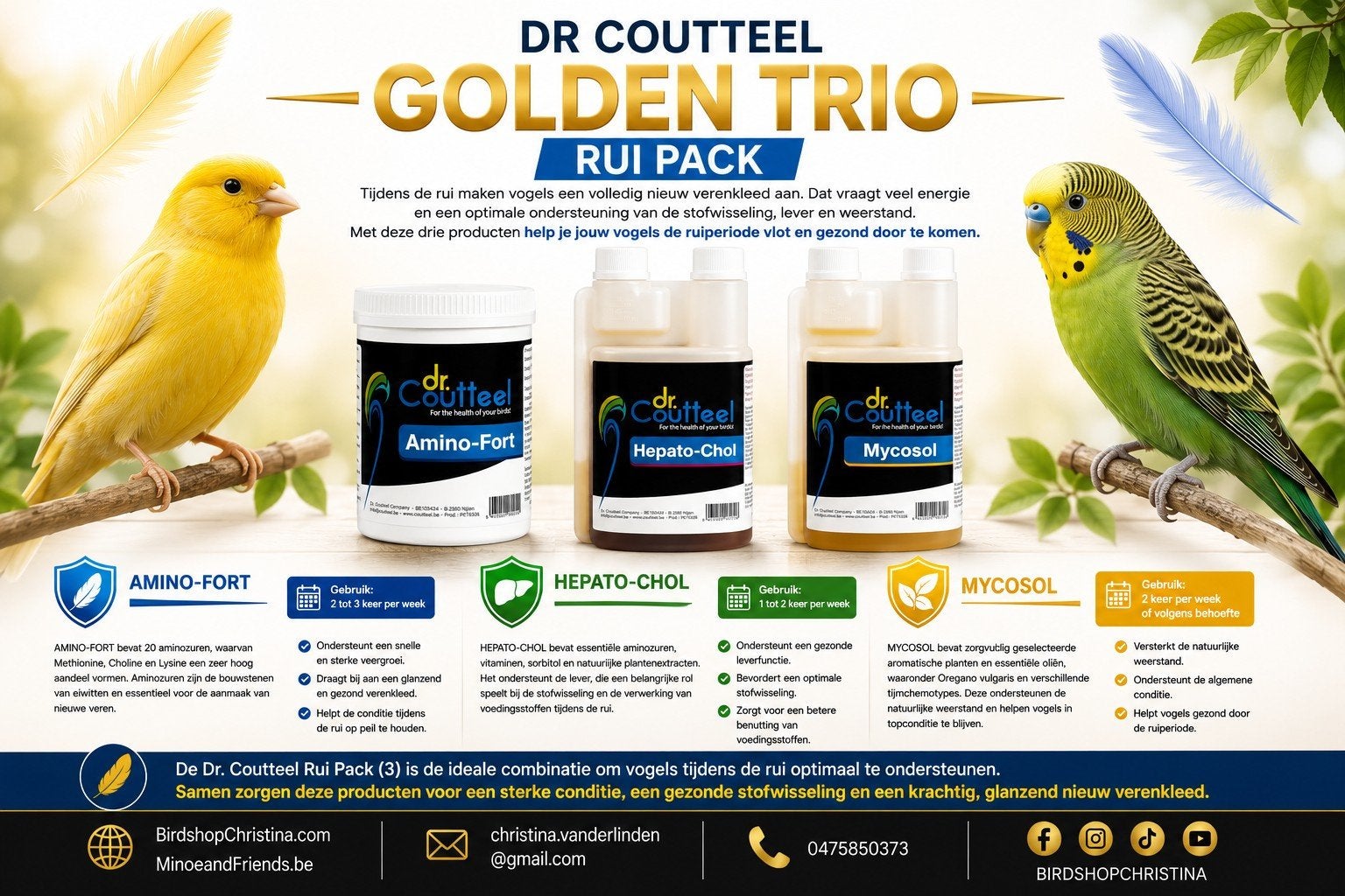 Dr Coutteel Golden Trio - Rui Pack (3), Ophalen