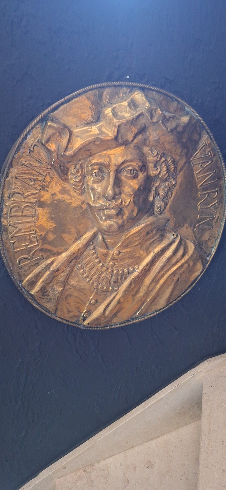 2 zeer oude koperen sierplaten, Ophalen, Koper