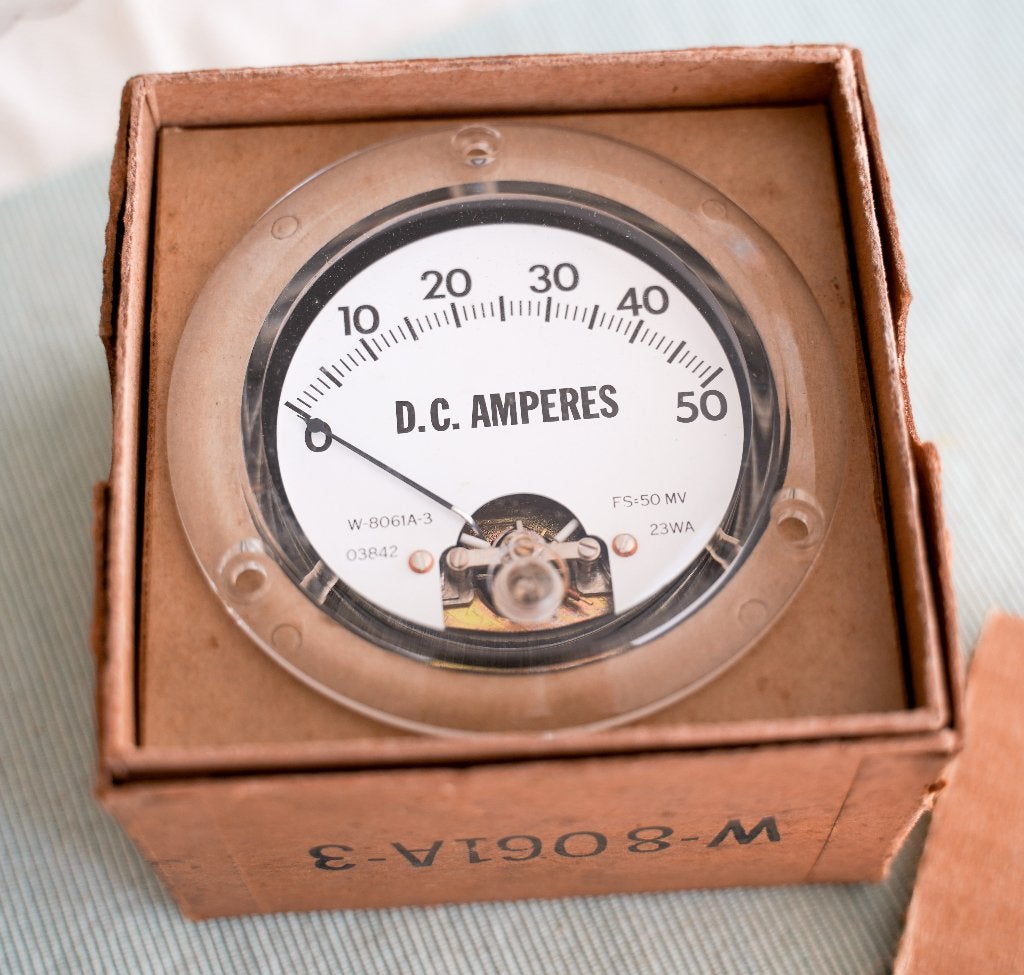 DC 50A Paneelmeter (Retro model, nieuw), Hobby & Loisirs créatifs, Bricolage, Enlèvement, Neuf, Plastique