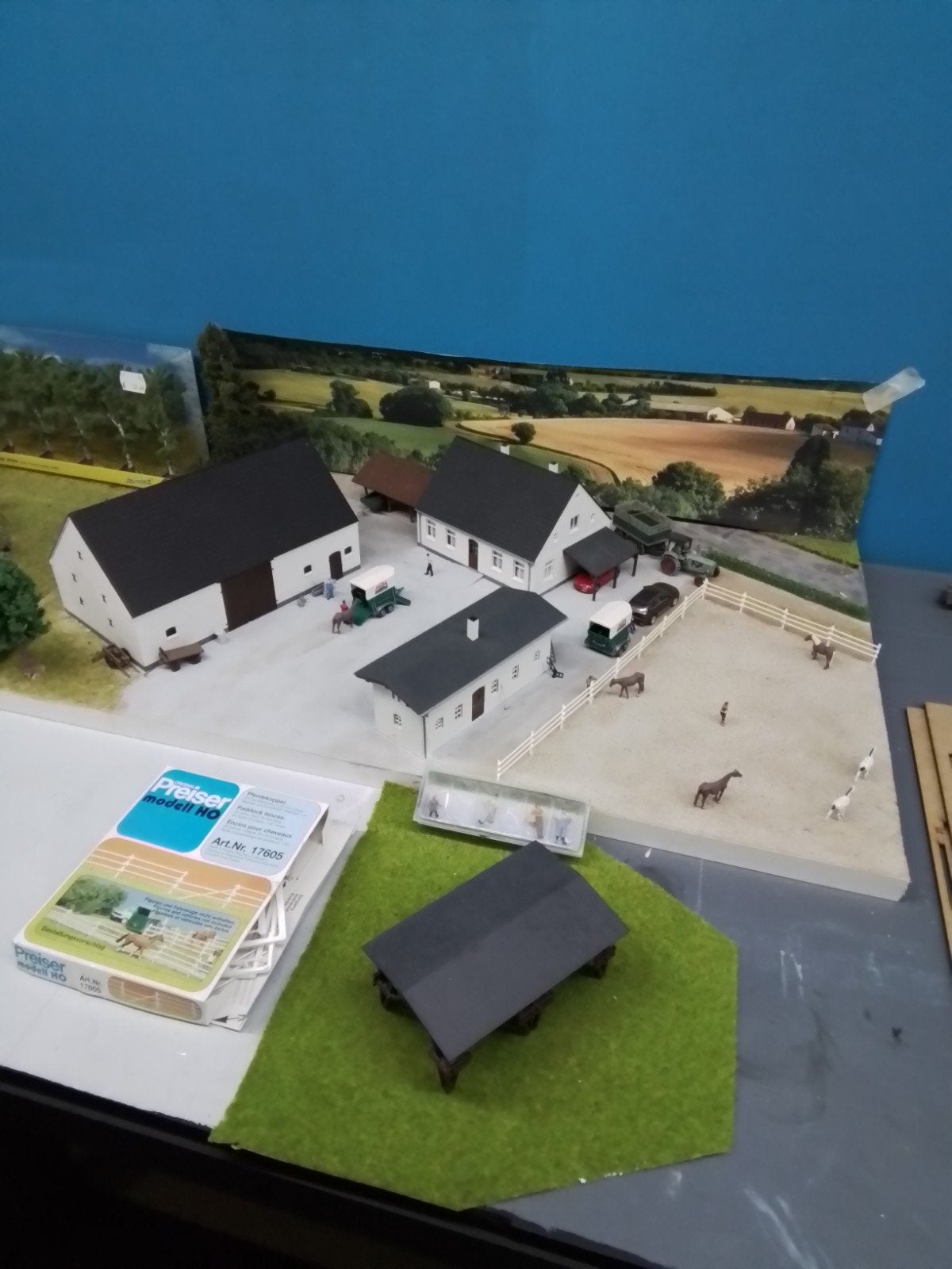 Diorama écurie avec véhicules, Ophalen, Gebruikt, Overige typen