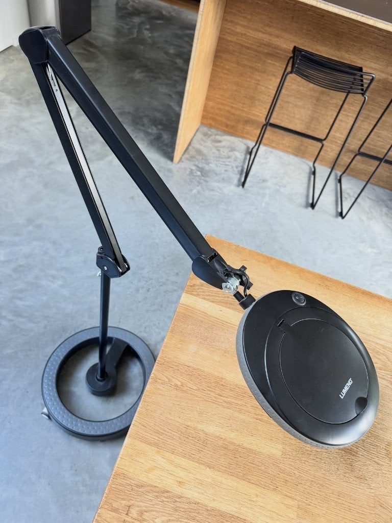 LED loeplamp Lumeno 7218SW MKIII + rolstatief nieuw, Ophalen, Nieuw, Loeplamp
