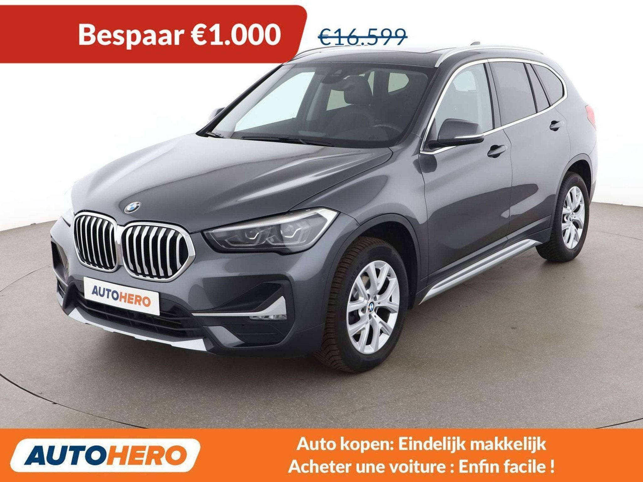 BMW X1 sDrive 16d xLine (année de construction 2019), Autos, X1, Argent ou Gris, Achat, Euro 6