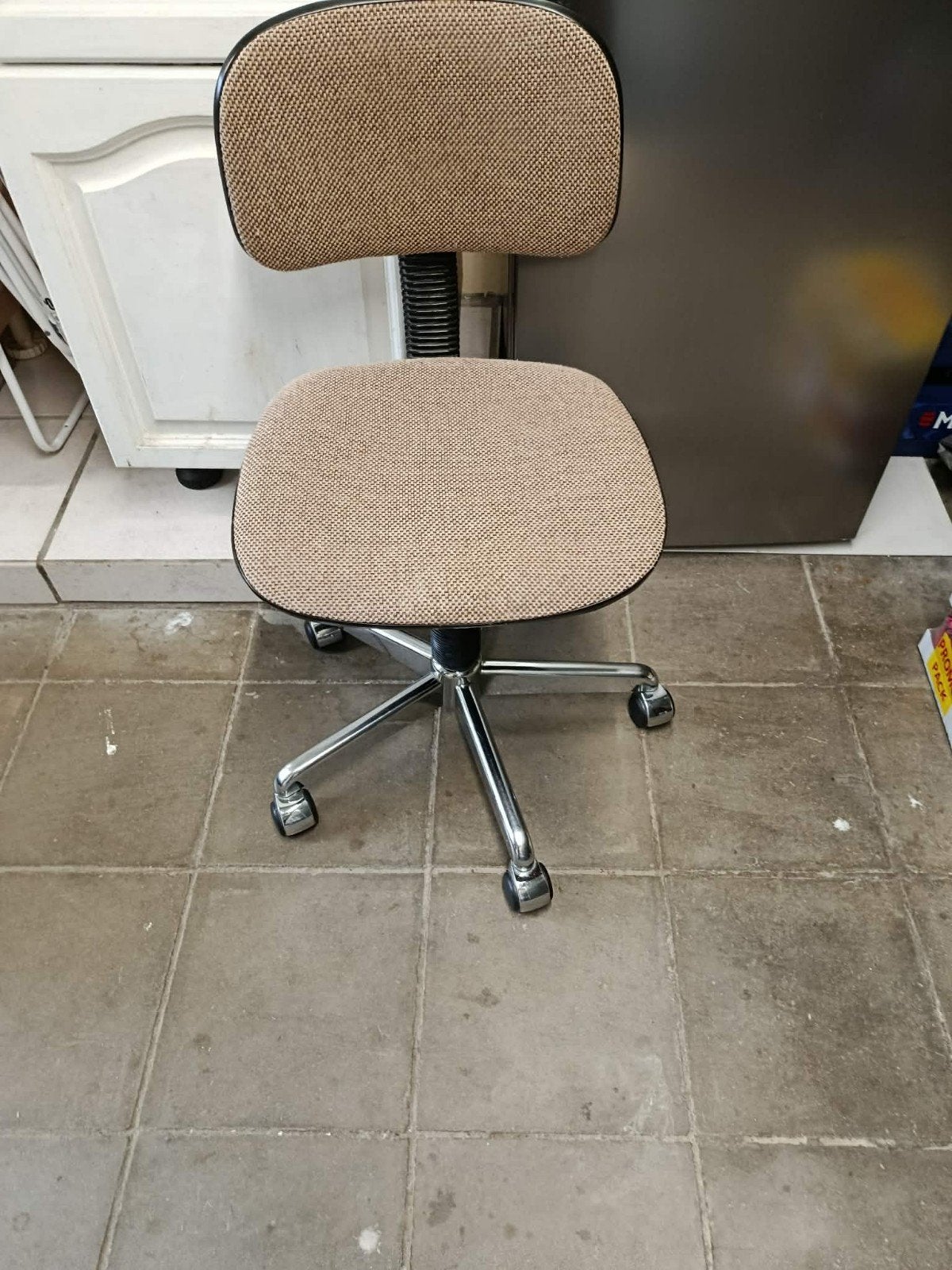 bureaustoel, Enlèvement, Comme neuf, Beige, Chaise de bureau