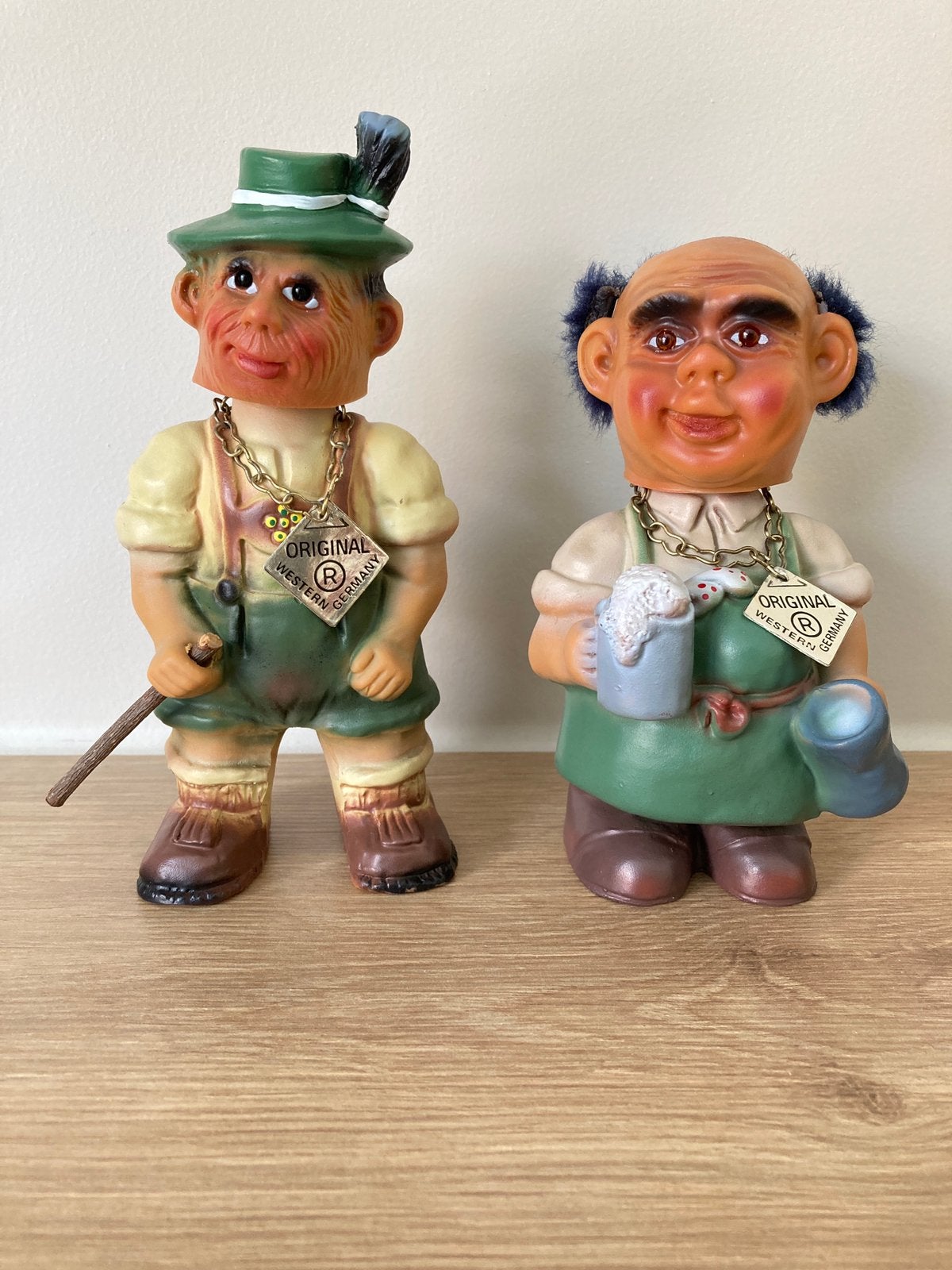 2 x Heico poppetjes bobblehead 1960 West- Germany, Ophalen of Verzenden, Zo goed als nieuw