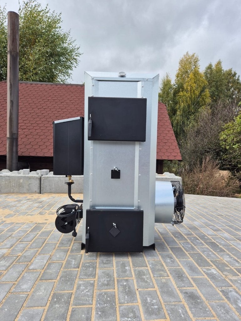 30 KW GEFORCEERDE LUCHTVERWARMING MET AFVOEROLIE, Doe-het-zelf en Bouw, Hoog rendement (Hr), Cv-ketel of Combi-ketel, Nieuw, Ophalen of Verzenden