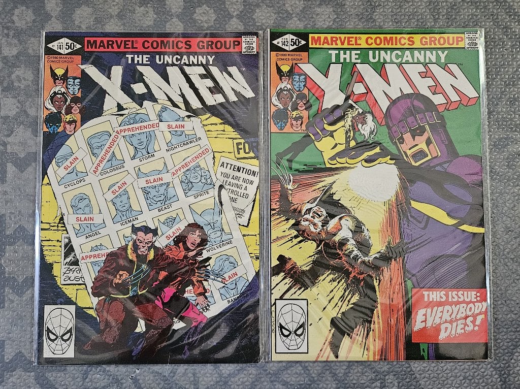 the Uncanny X-Men (vol.1) #141-142 Days of the Future Past, Plusieurs comics, Enlèvement ou Envoi, Utilisé