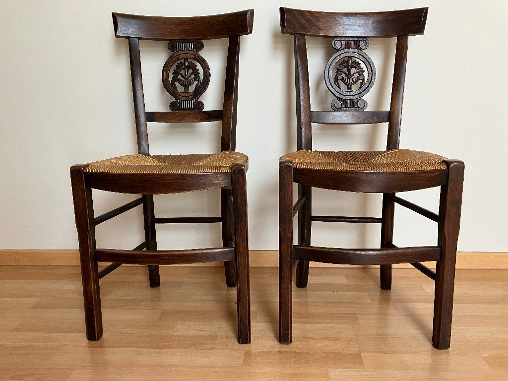 6 houten stoelen, Enlèvement