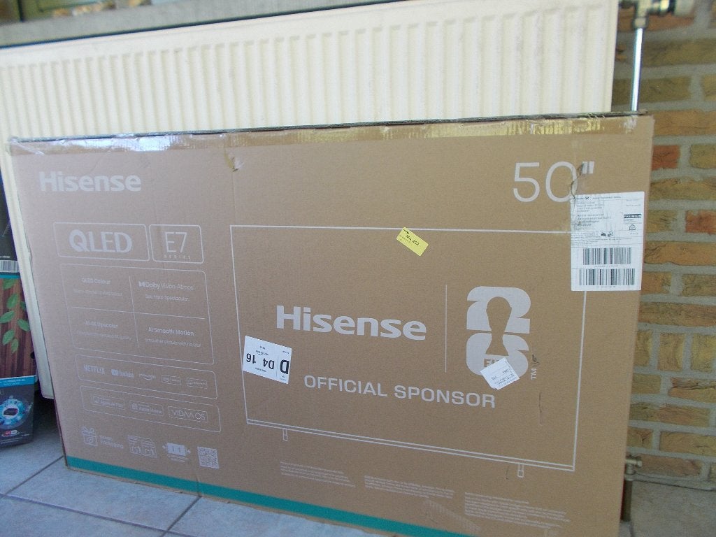hisense 50 inch smart tv 50E77Q (nieuw), Audio, Tv en Foto, Ophalen, QLED, Nieuw, 100 cm of meer
