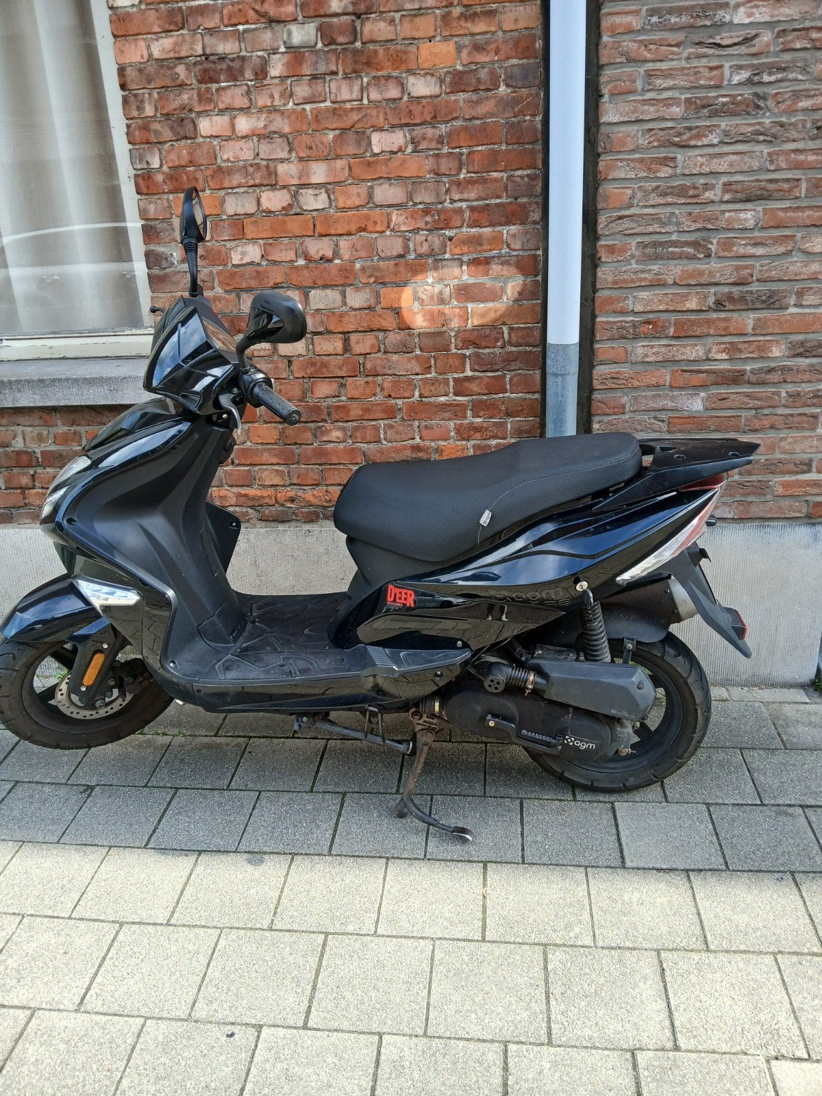 Brommer zwart, Fietsen en Brommers, Ophalen, Gebruikt, Benzine