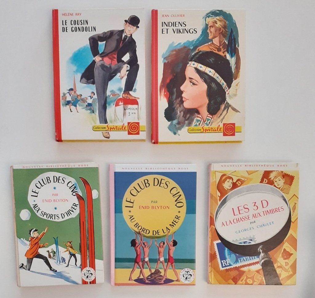 5 livres anciens pour enfants  dont 3 Club Des Cinq, Enlèvement ou Envoi, Fiction, Club, Utilisé