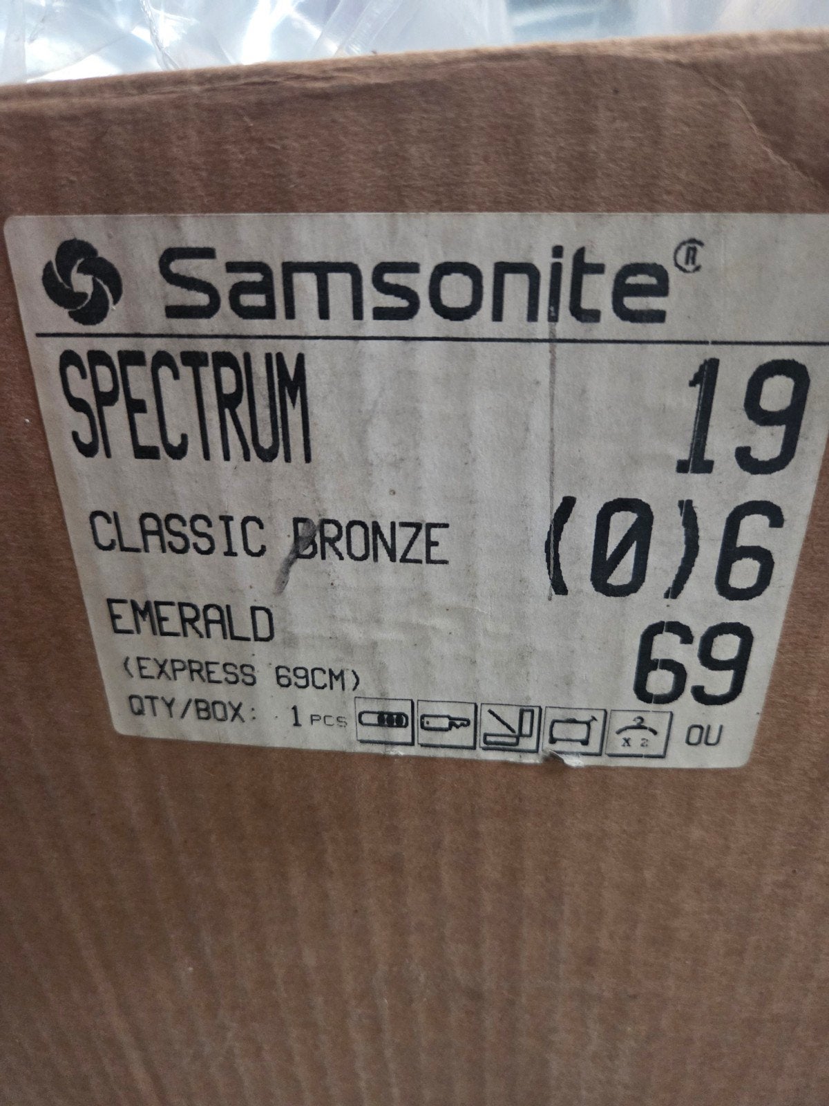 Reiskoffer Samsonite, Handtassen en Accessoires, Koffers, Gebruikt, Hard kunststof, 35 tot 45 cm, Wieltjes