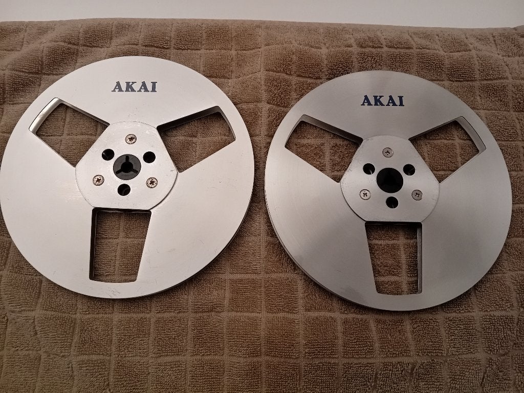 2x Akai metal spoel, Audio, Tv en Foto, Ophalen of Verzenden, Onderdeel