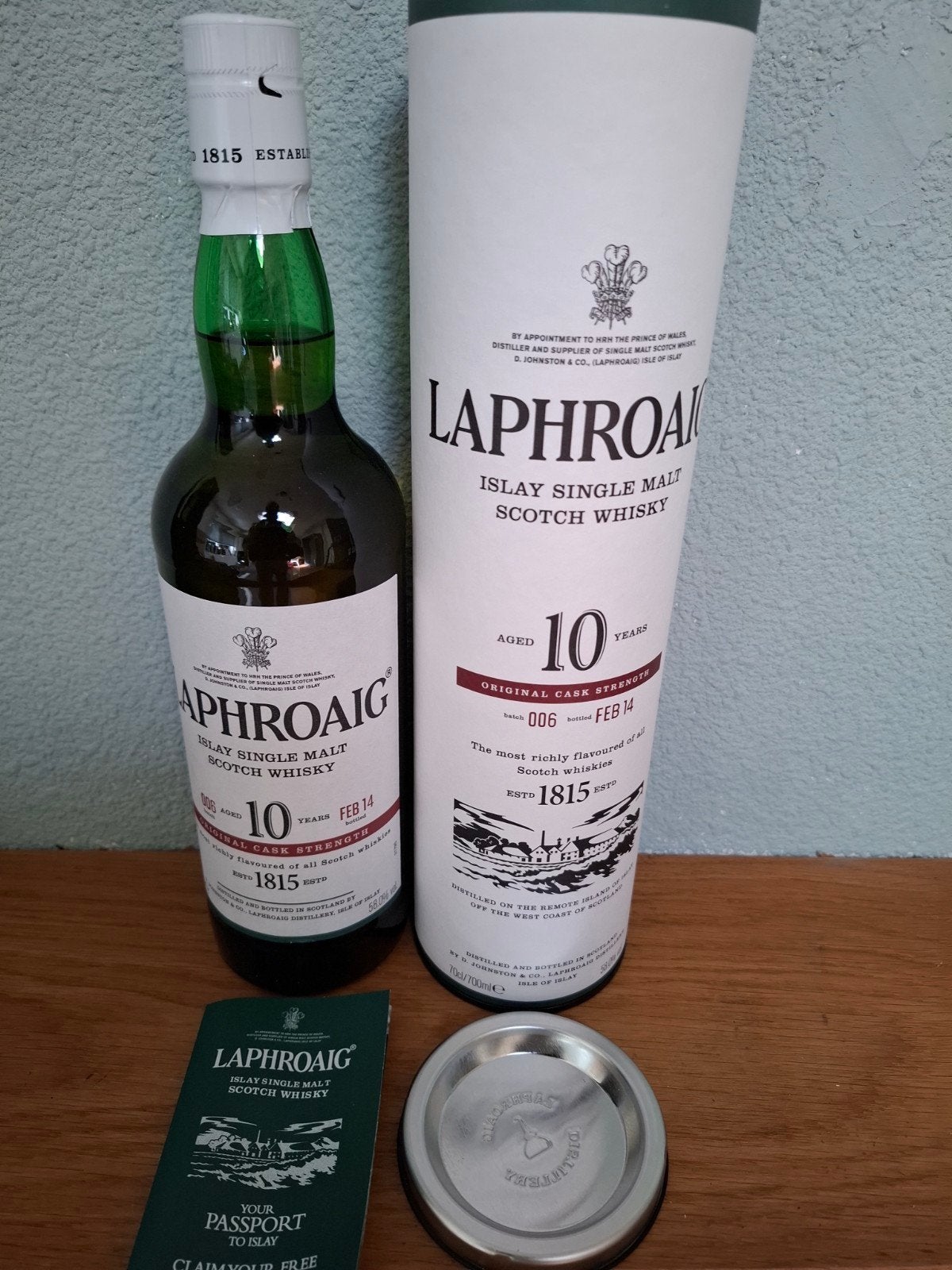 Laphroaig batch 006, Verzamelen, Ophalen