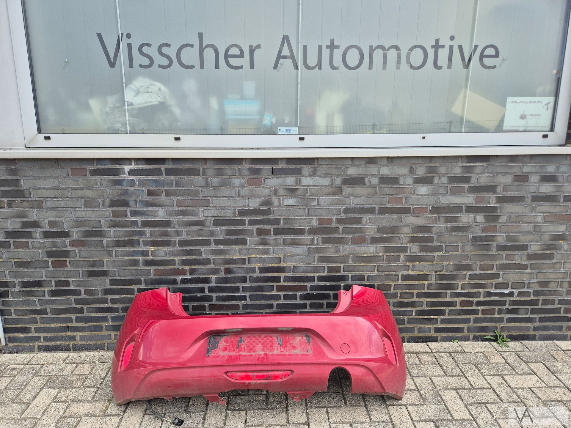 Achterbumper bumper Opel Corsa F 2019 - 2025 rood met balk, Gebruikt, -, -, Opel