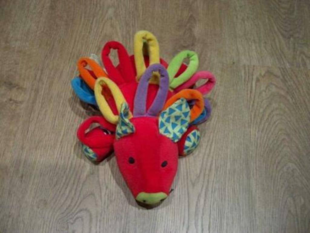 Knuffel egel met knispers, Overige typen, Ophalen of Verzenden, Roze, Klein (minder dan 20 cm)