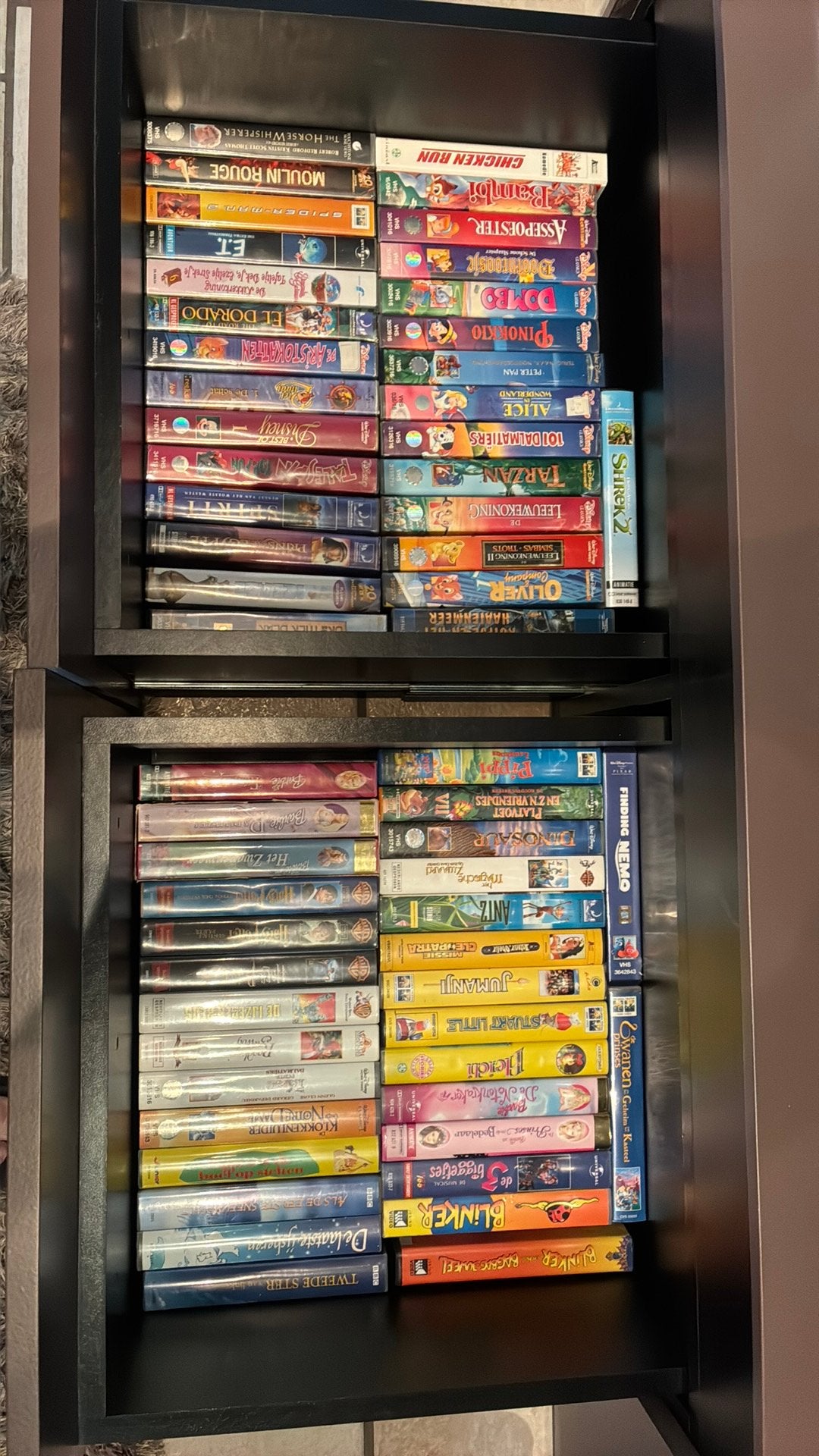 VHS films 61 stuks , disney films en andere, Cd's en Dvd's, VHS | Kinderen en Jeugd, Ophalen, Gebruikt, Alle leeftijden, Nederlands