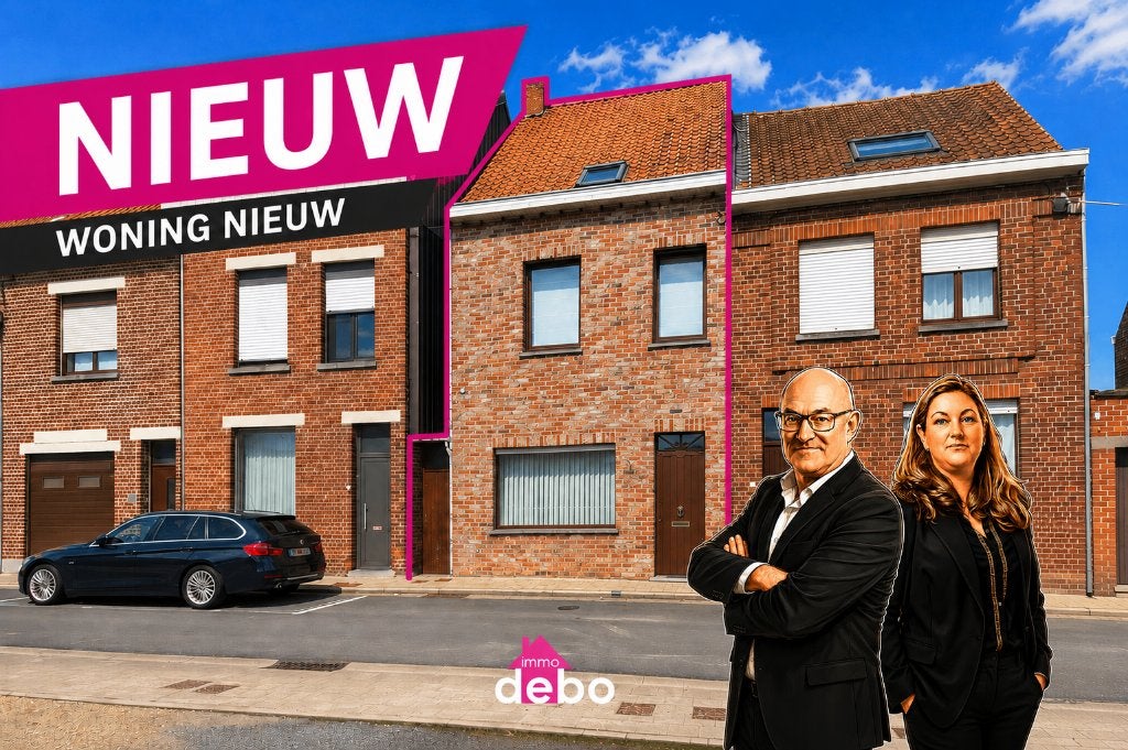 Instapklare, energiezuinige woning met 14 zonnepanelen, Immo, 500 tot 1000 m², 237 kWh/m²/jaar, Wevelgem, Tussenwoning