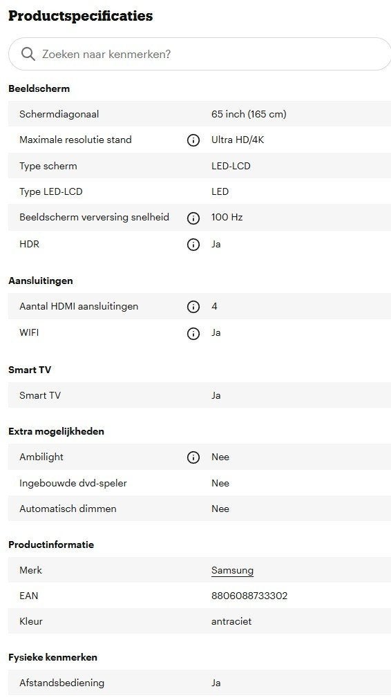 Samsung 4K 65 inch MU7040 100hz, Audio, Tv en Foto, Televisies, Zo goed als nieuw, LED, 100 cm of meer, 4k (UHD), Samsung, 100 Hz
