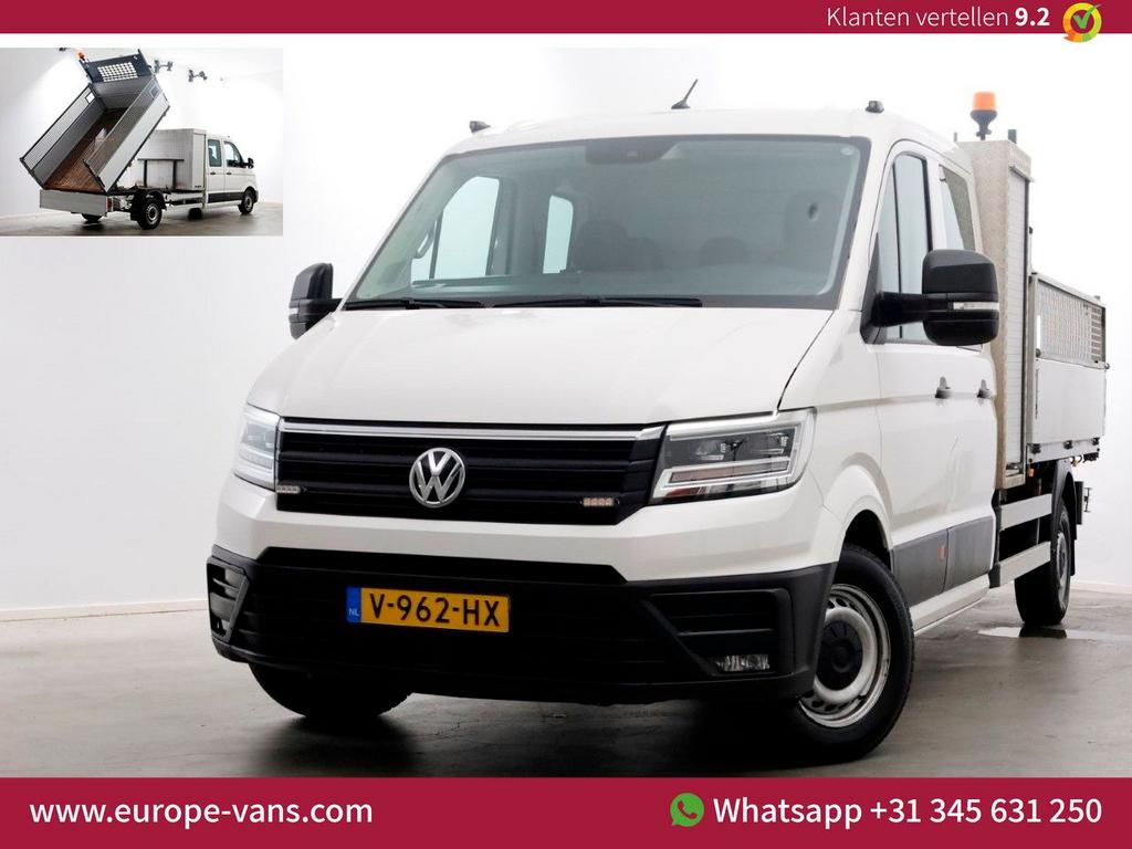Volkswagen Crafter 35 2.0 TDI 140pk E6 D.C. Highline Kipper, Wit, Bedrijf, 184 g/km, Onderhoudsboekje