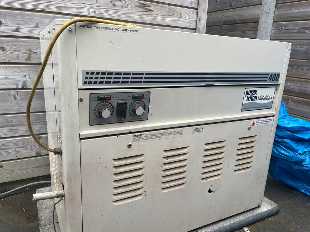 Purex Triton MiniMax 400 ( zwembadverwarming op gas ), Enlèvement, Utilisé