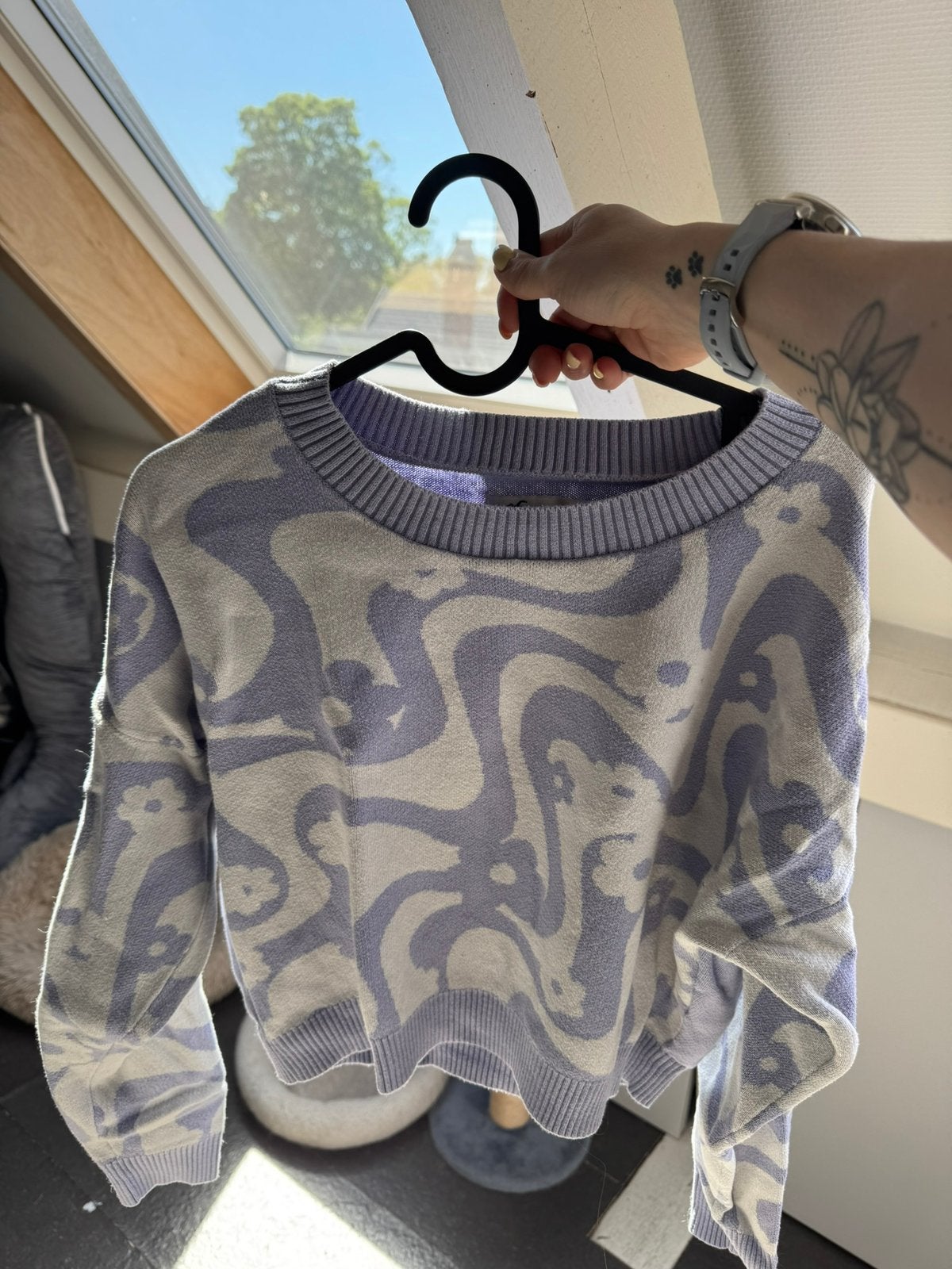 Trui paars, Enlèvement, Comme neuf, Taille 42/44 (L), Violet