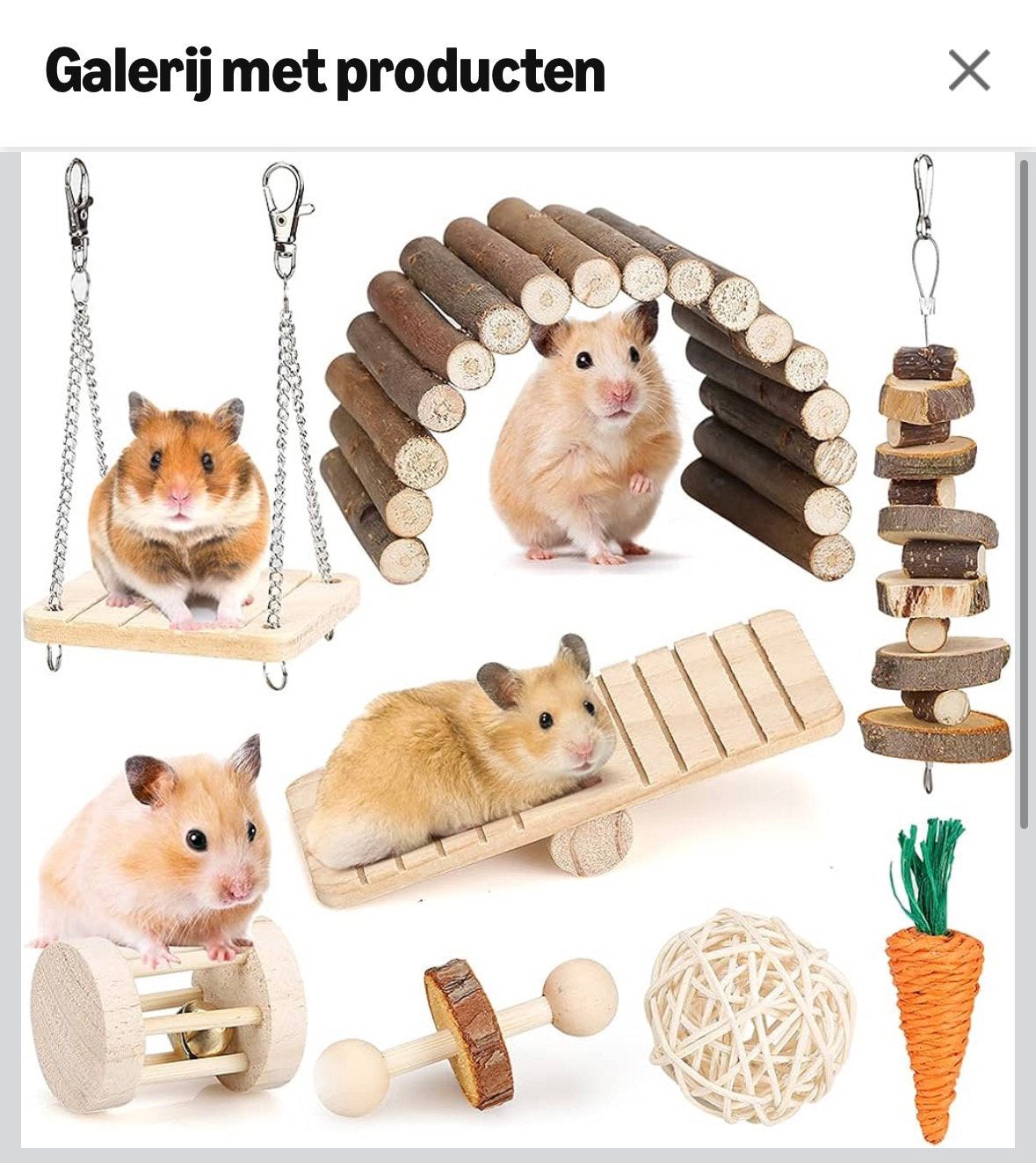 Diverse hamster kooi accessoires, alles wat je nodig hebt, Dieren en Toebehoren, Ophalen of Verzenden, Nieuw