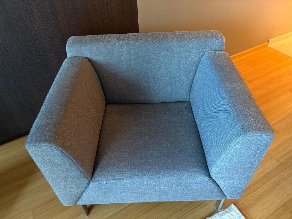 Rolf Benz Linea Fauteuil, Ophalen, Zo goed als nieuw, Metaal, Design - modern