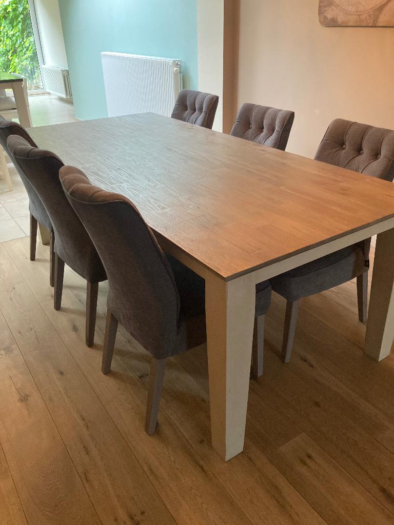 Eetkamertafel Henders en Hazel, Ophalen, Overige materialen, Gebruikt, 200 cm of meer