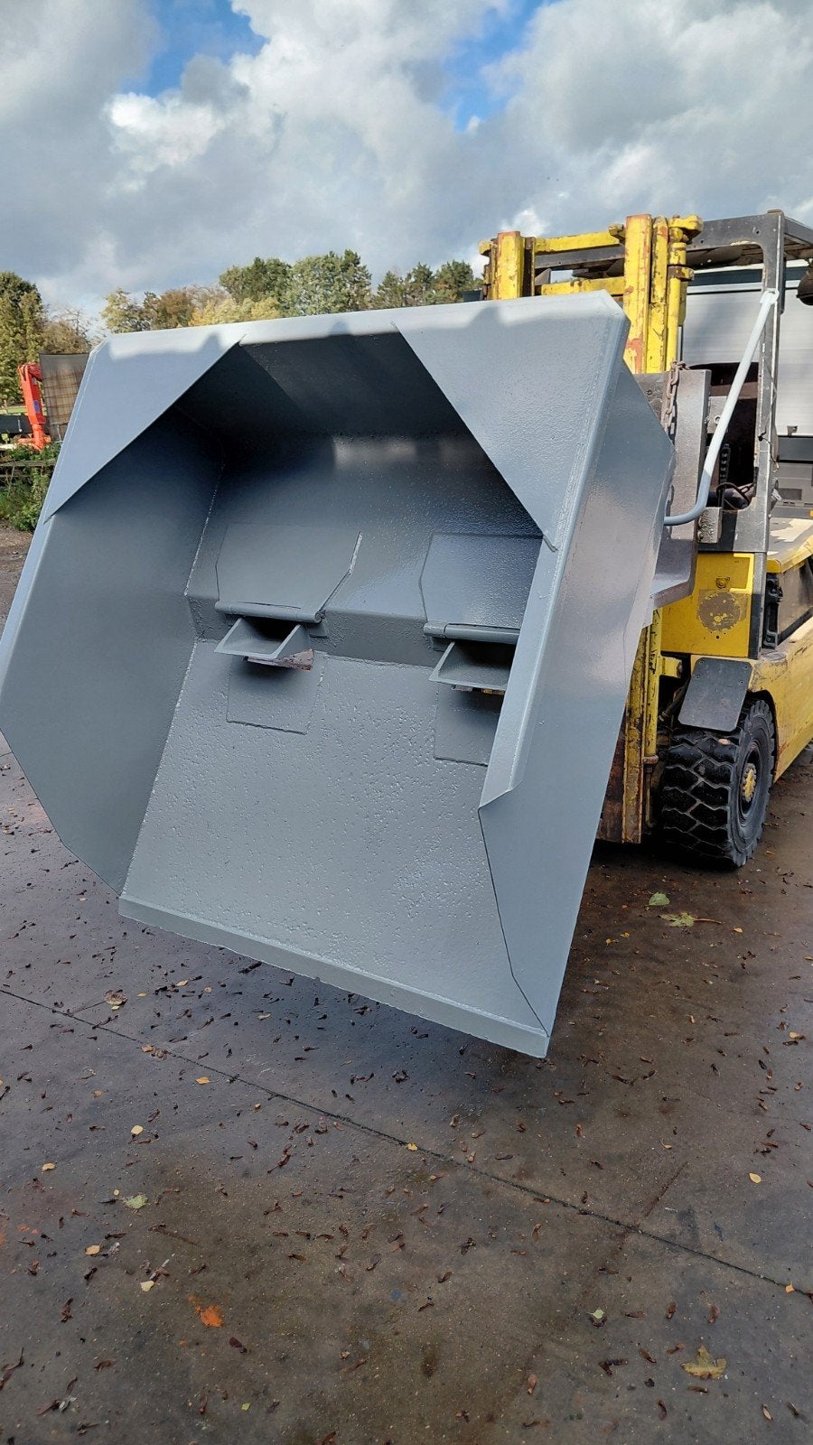schepbak kiepbak heftruck, Ophalen