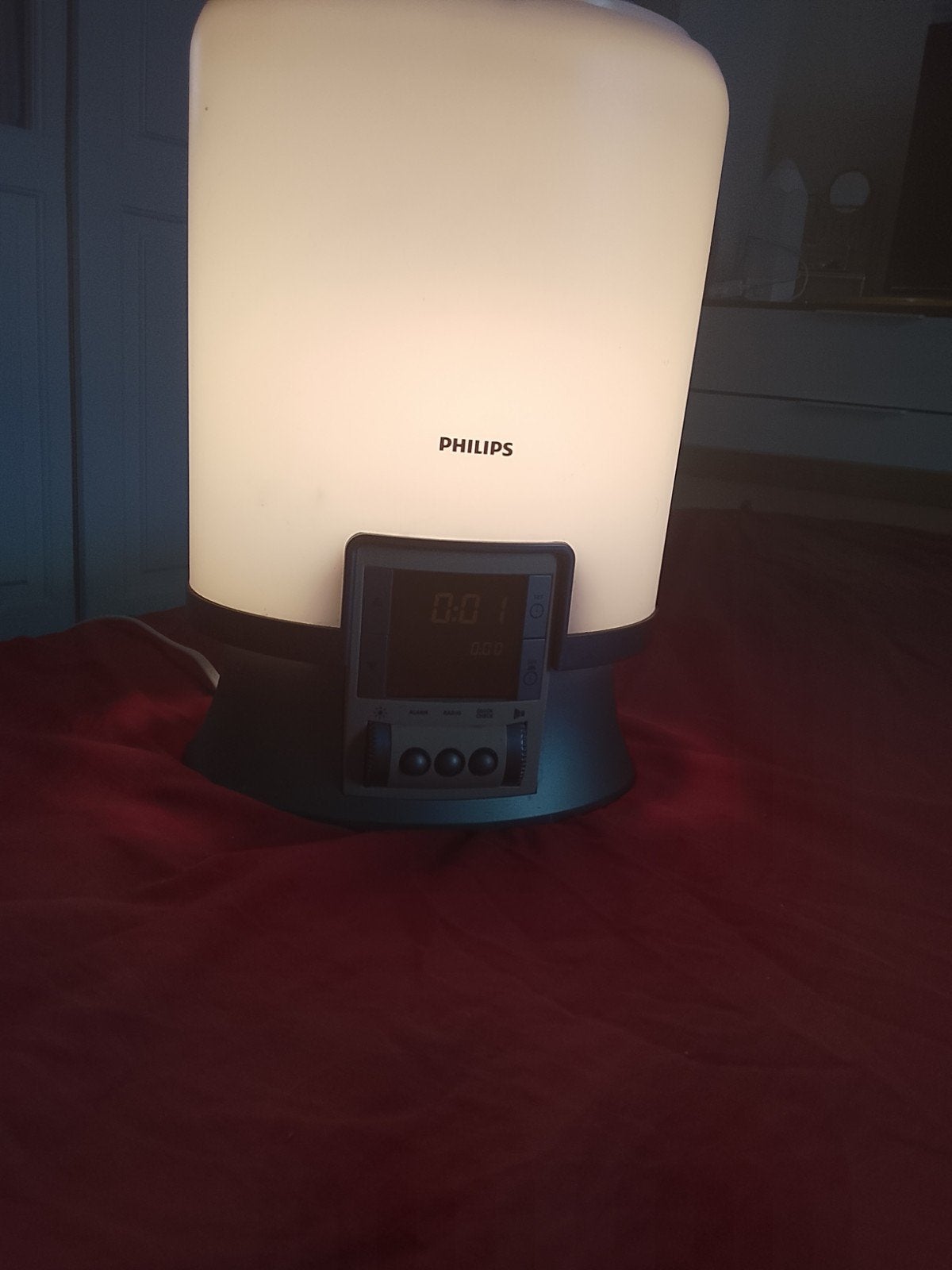philips ledlamp met radio alarm en tijd, Ophalen
