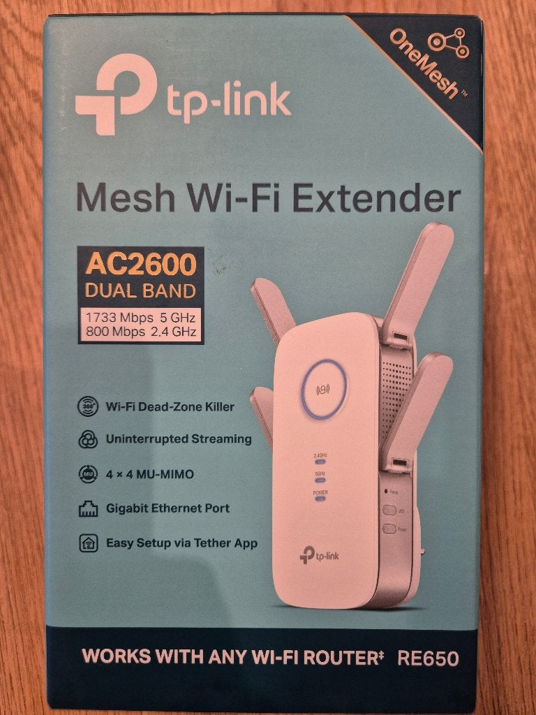TP-Link RE650 AC2600 Mesh Wi-Fi Extender, Computers en Software, WiFi-versterkers, Zo goed als nieuw, Ophalen of Verzenden