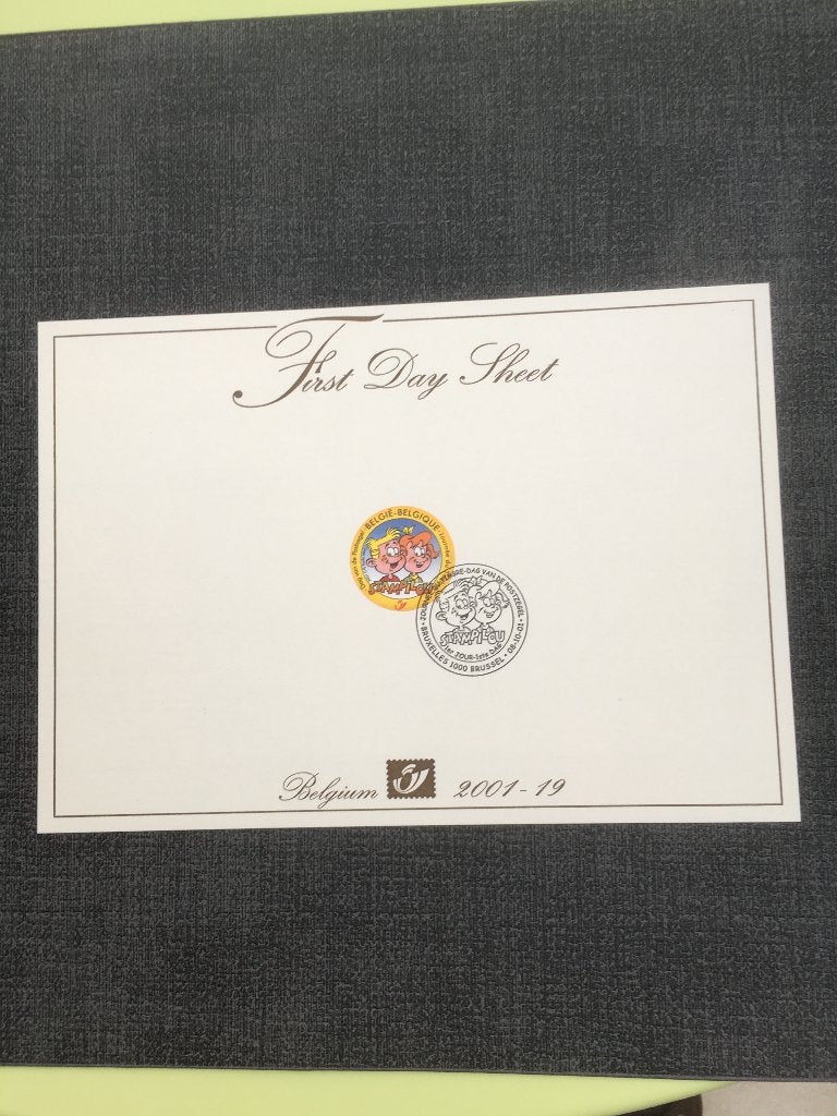 Dag van de Postzegel Stampilou. Belgium 2001 - 19., Ophalen of Verzenden, Gestempeld, 1e dag stempel, Gestempeld