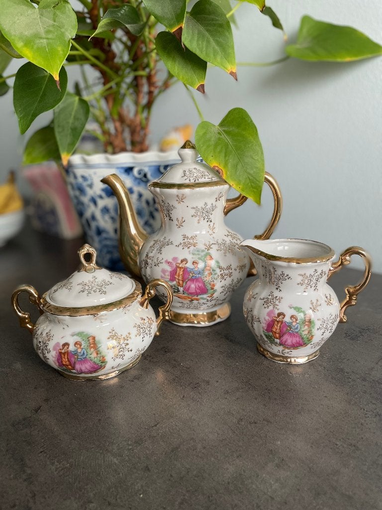 Service à thé vintage en porcelaine, Antiquités & Art, Enlèvement