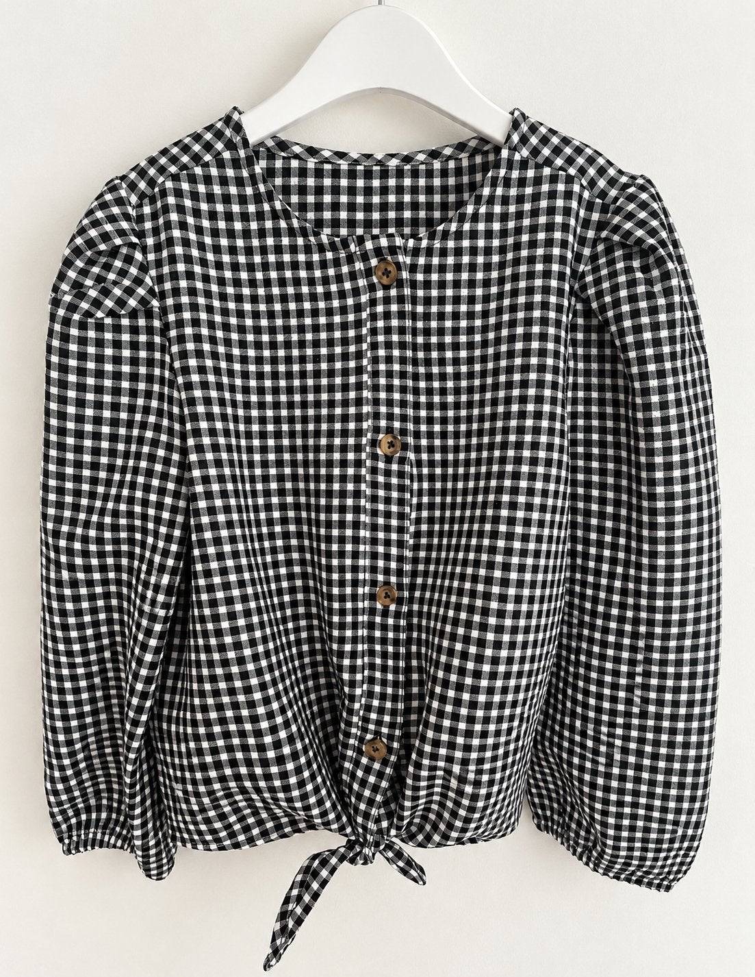 Zwart wit geruit blousje - mt 7/8 jaar - Kids Only, Ophalen of Verzenden, Zo goed als nieuw, Meisje, Overhemd of Blouse