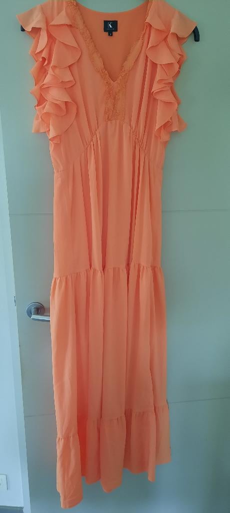 Mooie jurk K-Design maat S, K-design, Oranje, Ophalen of Verzenden, Zo goed als nieuw