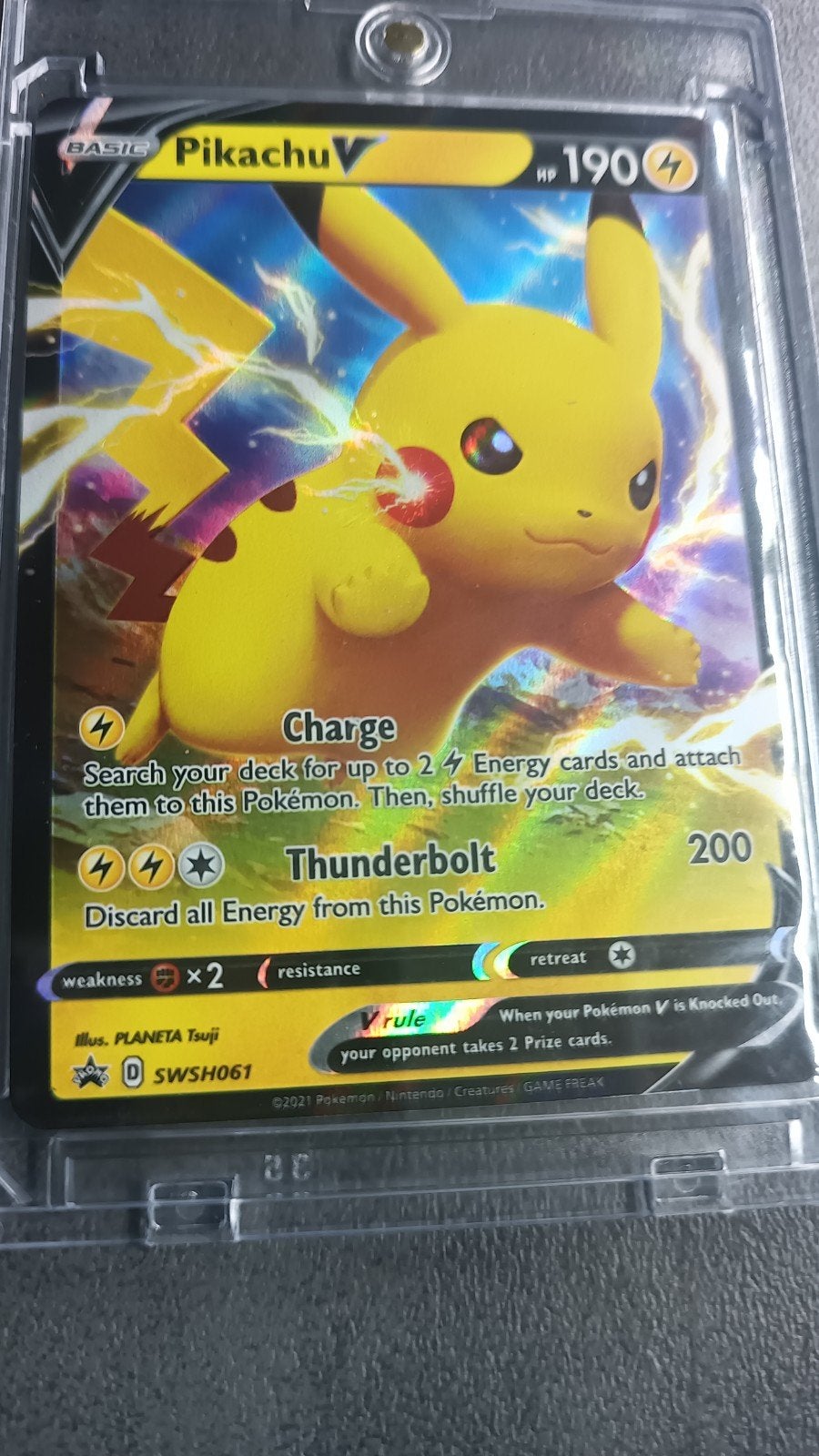 Pichachu V 061 black star promo, Enlèvement ou Envoi