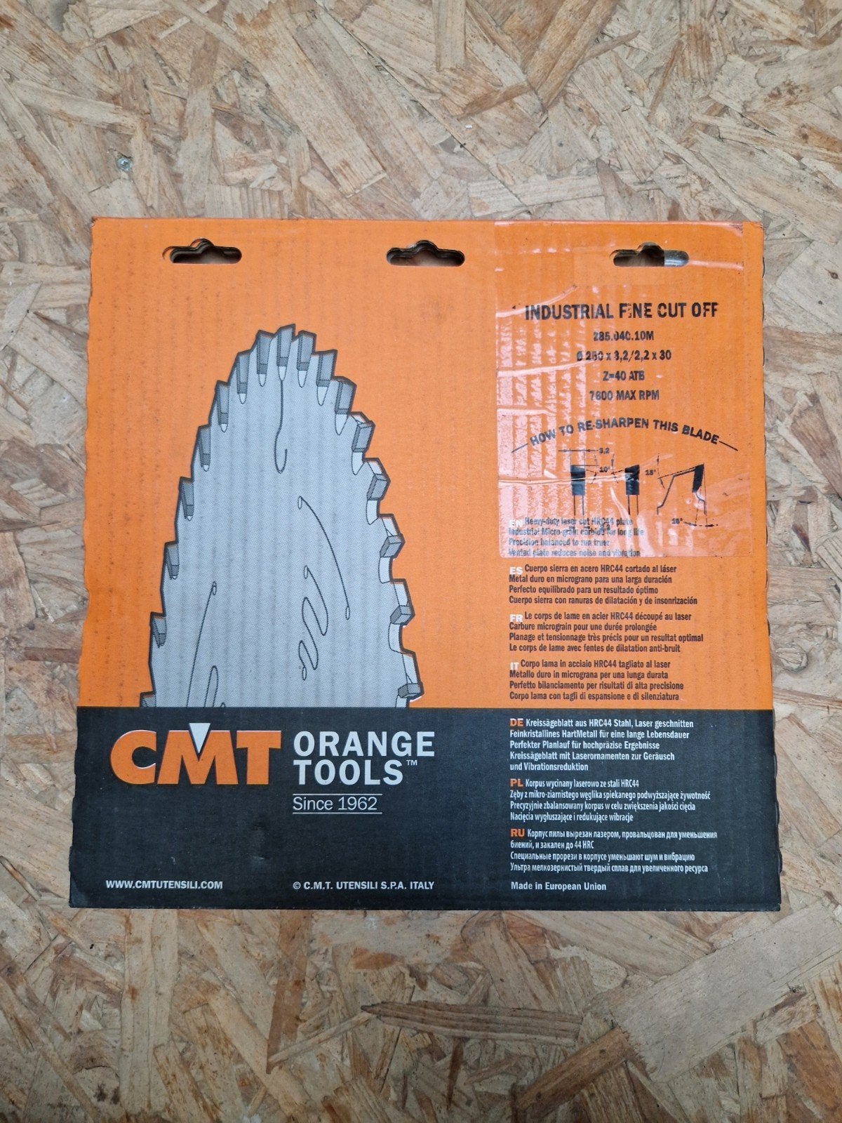 Lame de scie CMT 285.040.10M, Bricolage & Construction, Enlèvement, Comme neuf