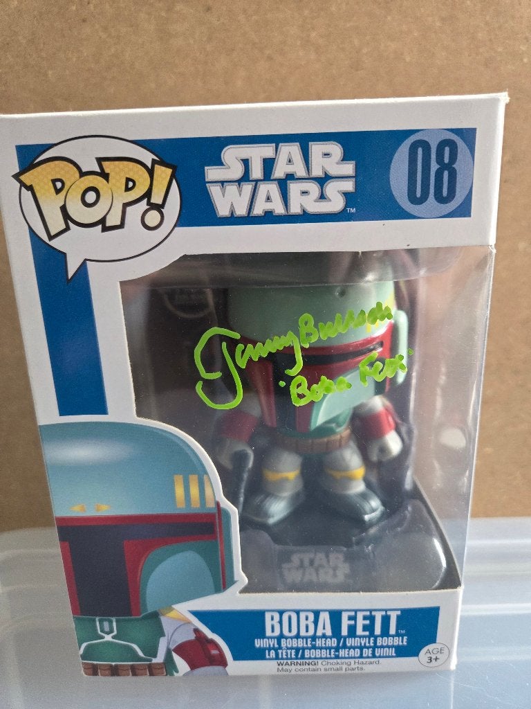Funko pop Boba Fett Star Wars gesigneerd, Collections, Enlèvement ou Envoi, Neuf, Figurine