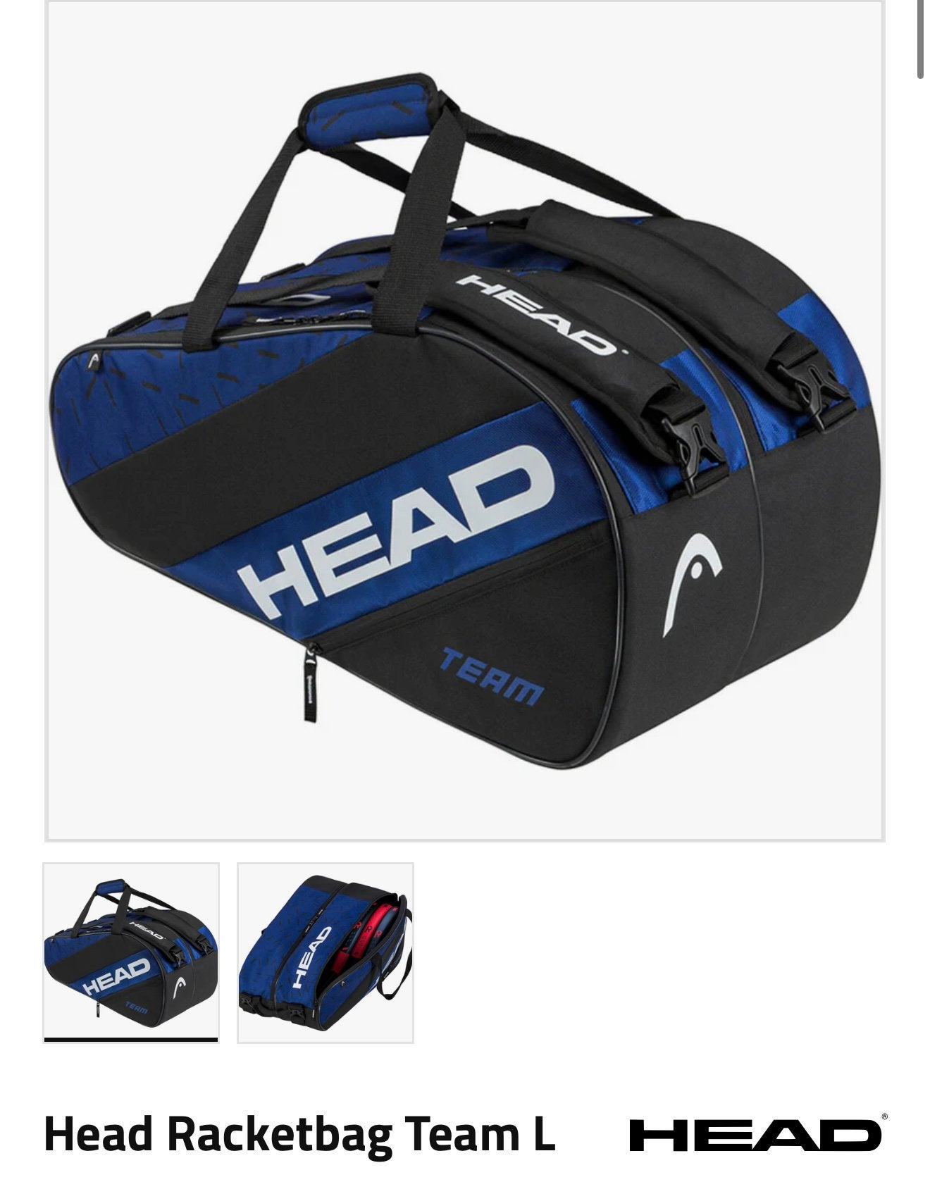 Head padel tas splinter nieuw nog in de verpaking, Sport en Fitness, Ophalen, Nieuw, Padeltas