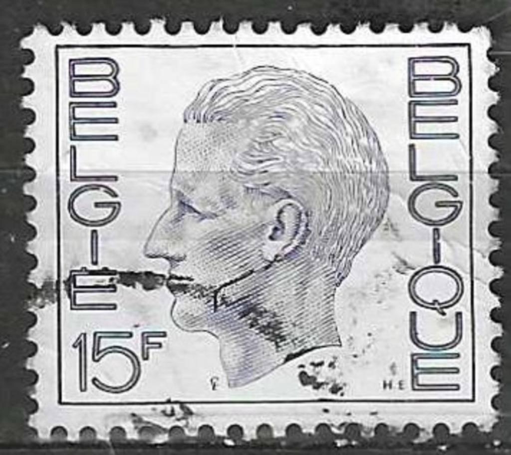 Belgie 1971-1972 - Yvert/OBP 1585 - Boudewijn - 15 F. (ST), Verzenden, Gestempeld, Gestempeld, Koninklijk huis