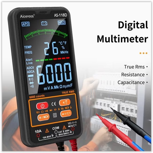 Multimeter Numerique Intelligent met Plage Automatique, Vo, Ophalen of Verzenden, Nieuw, Multimeter