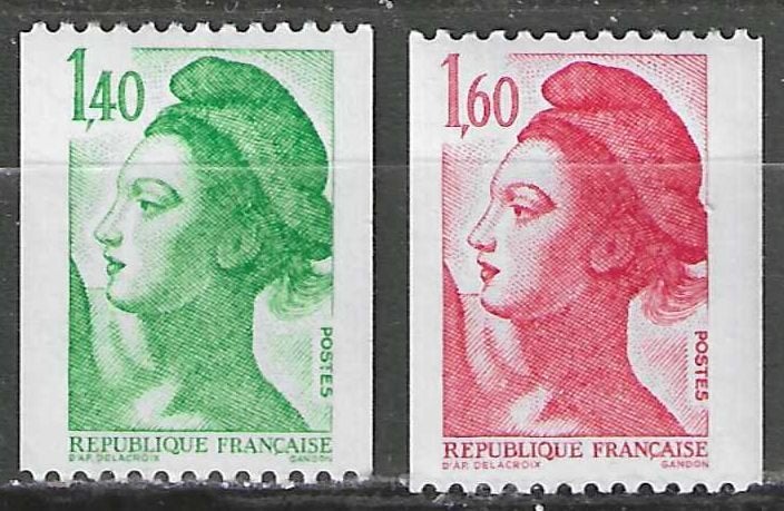 Frankrijk 1982 - Yvert 2191-2192 - Type Liberte (PF), Verzenden, Postfris